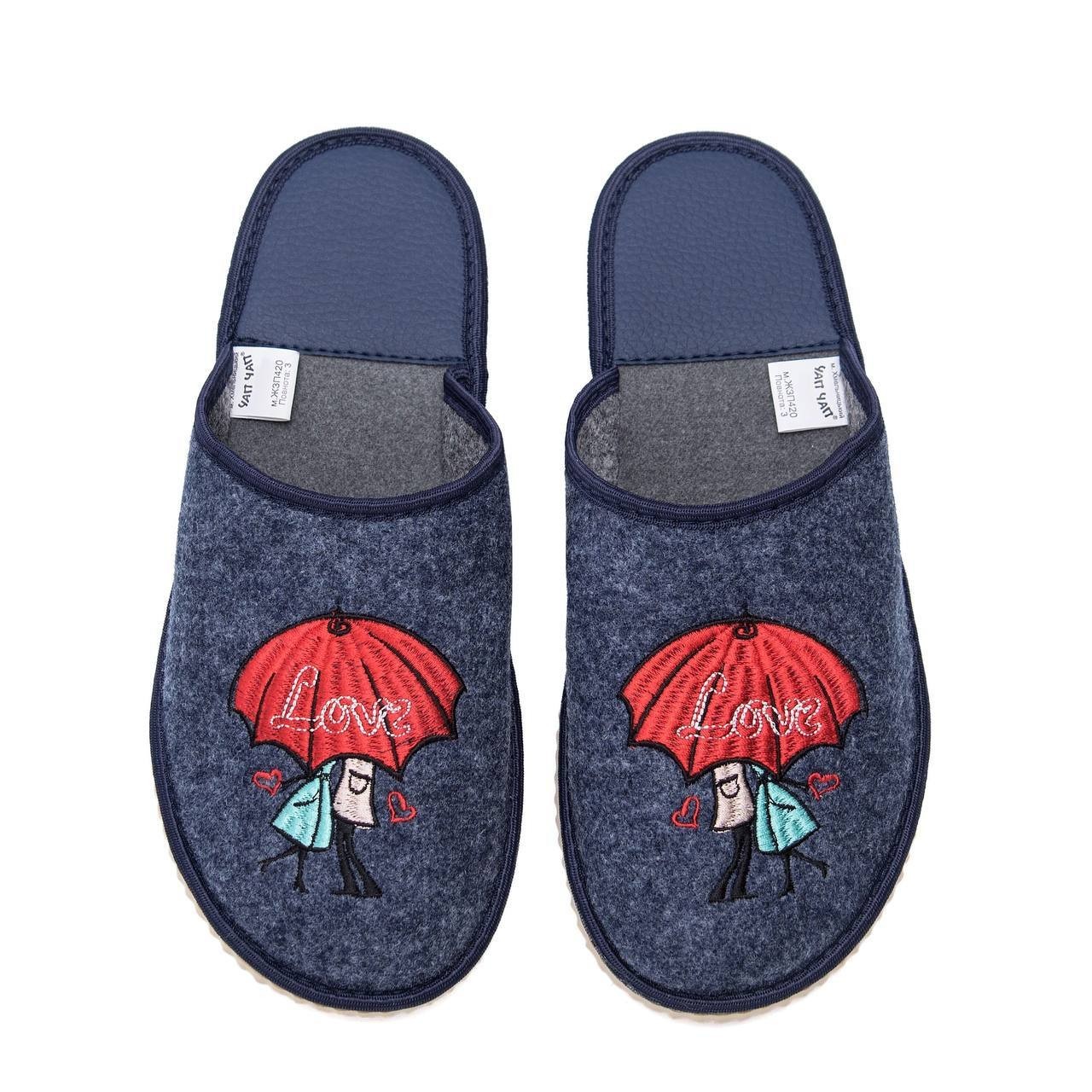 

Тапочки женские Sweet Slippers 39р джинс с темно-серым Зонтики закрытые
