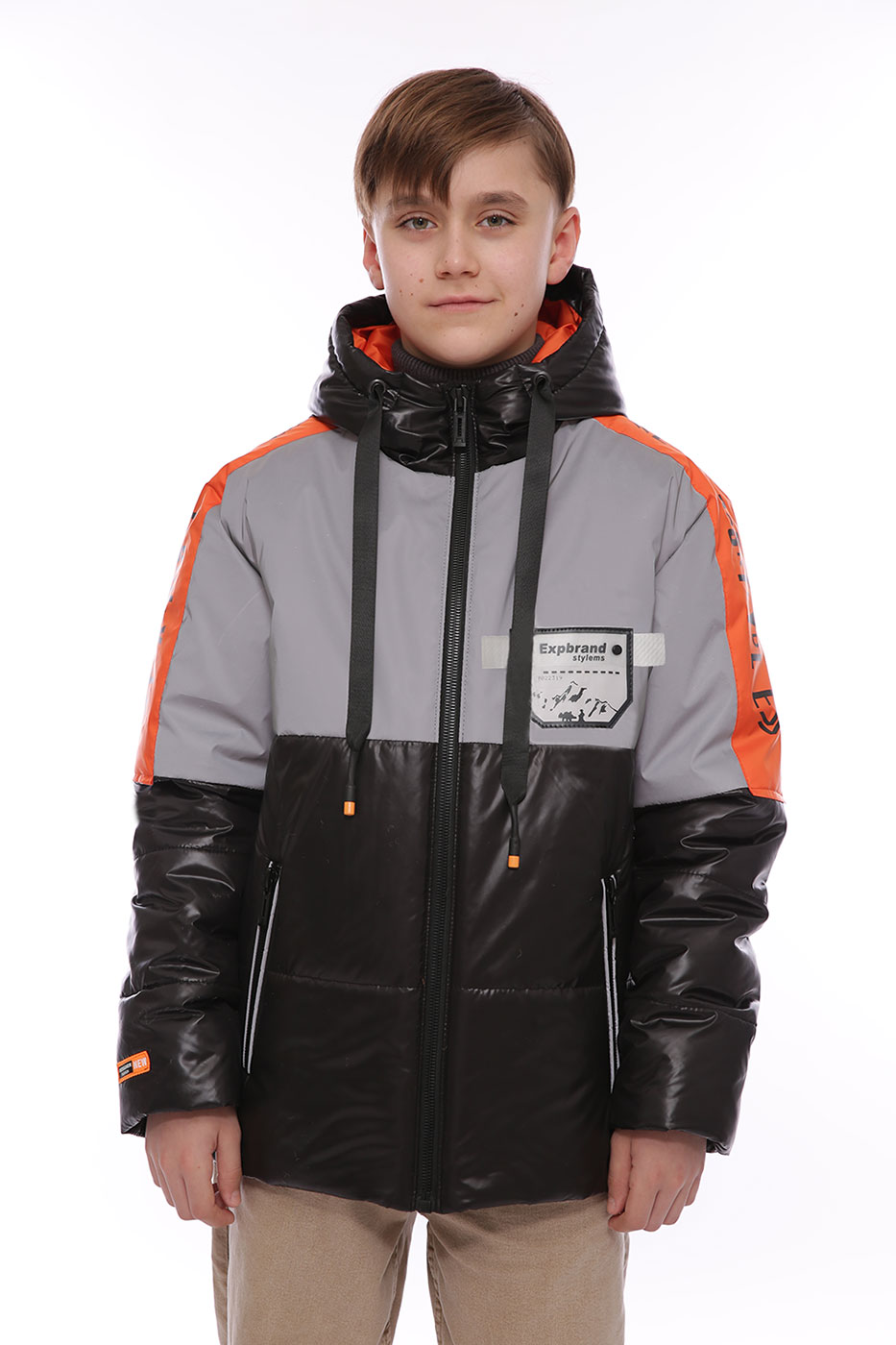 

Демисезонная куртка Tiaren Misha 140 см Черно-серый