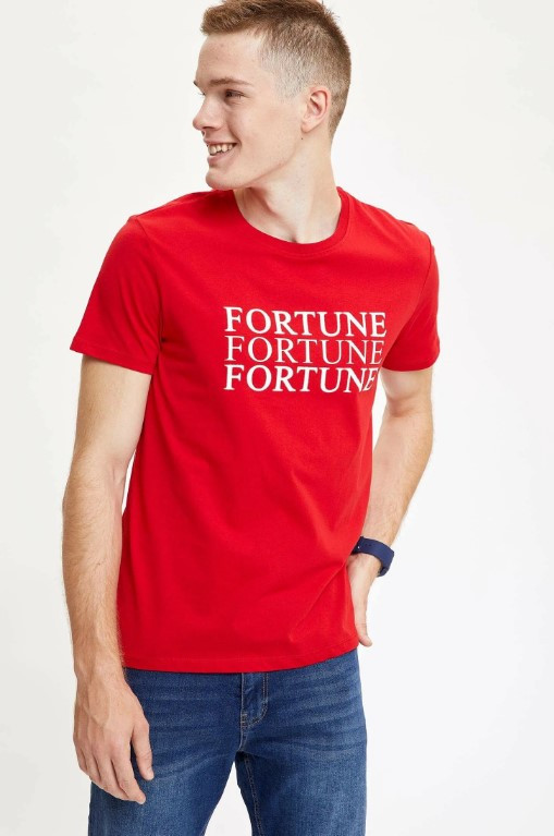 

Мужская футболка DeFacto с принтом Fortune  Красная (DeF T-shirt -7058-3, Мужская футболка DeFacto с принтом Fortune XL Красная (DeF T-shirt -7058-3)