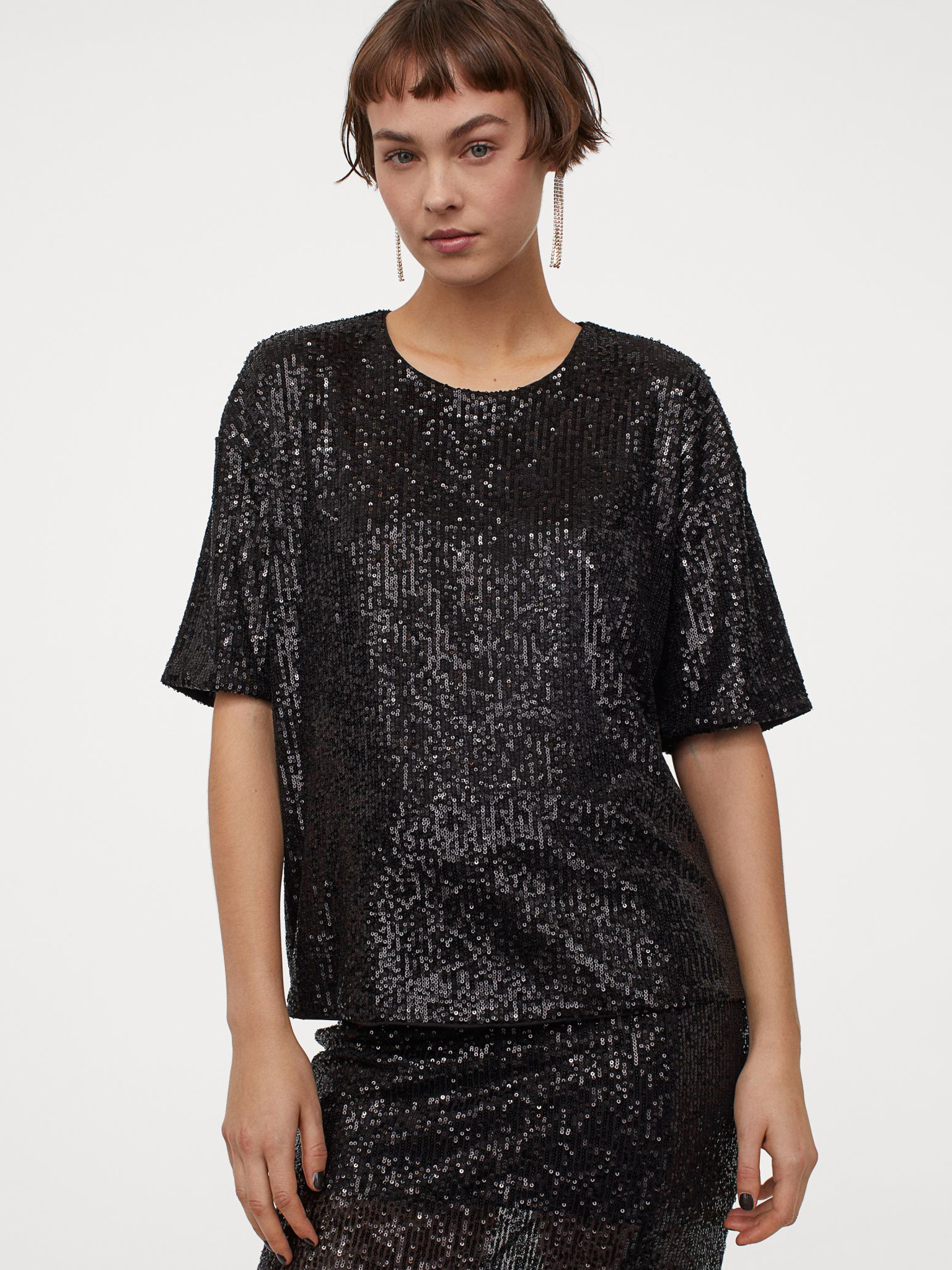 

Блузка H&M 060908563_black S Черная