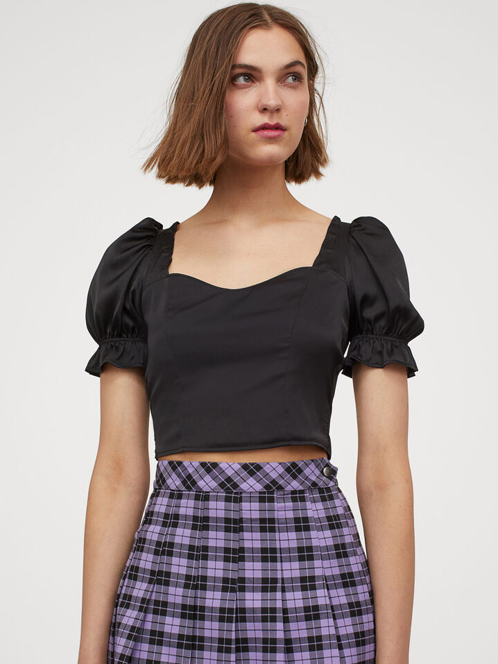 

Топ H&M 060916774  Черный, Топ H&M 060916774 36 Черный