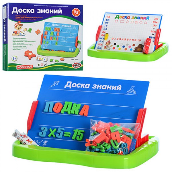 

Детская Двухсторонняя Развивающая Доска Play Smart "Доска Знаний" 95 элементов (0708)