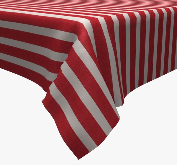 

Скатерть с тефлоновым покрытием MacroHorizon Полоска Широкая Красный, Диаметр 170 см