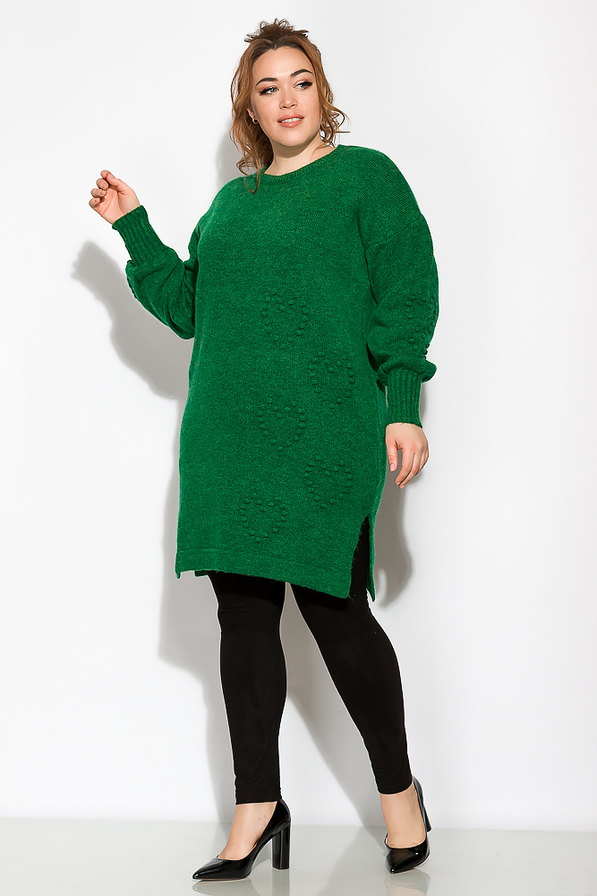 

Вязаная женская туника Time of Style 120PRZGR020 L-XL Зеленый