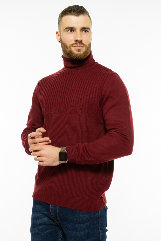 

Гольф теплый шерстяной Time of Style 700F1832 XXL Вишневый