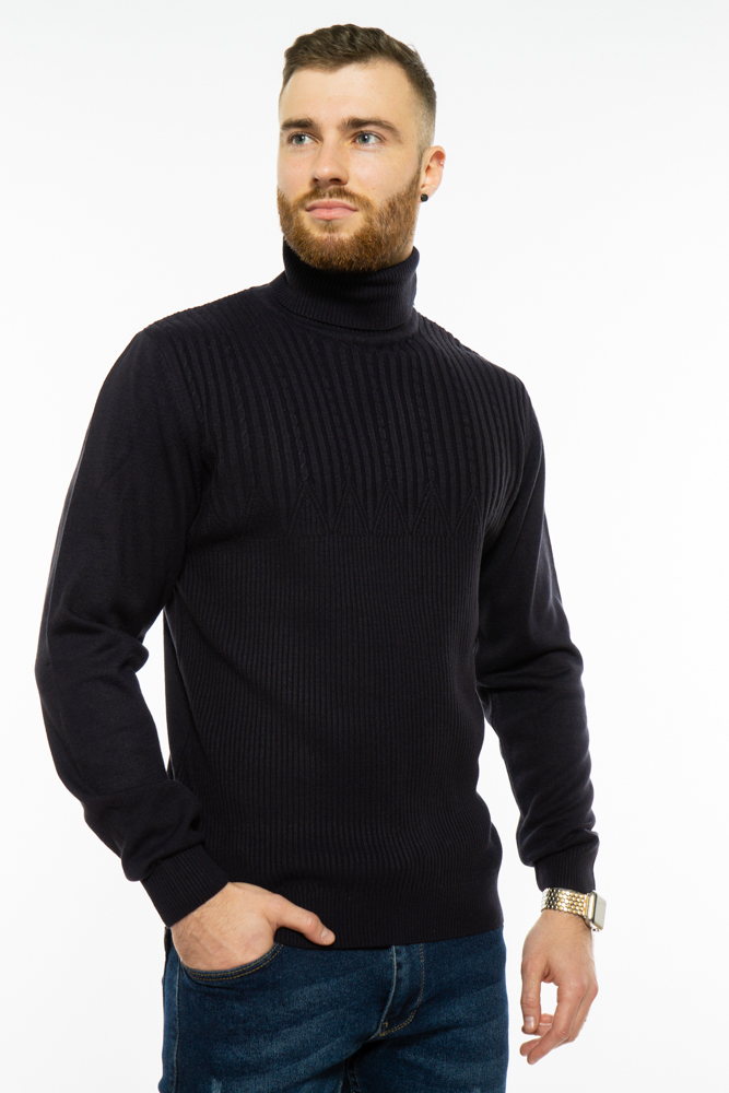 

Гольф теплый шерстяной Time of Style 700F1832 L-XL Темно-синий