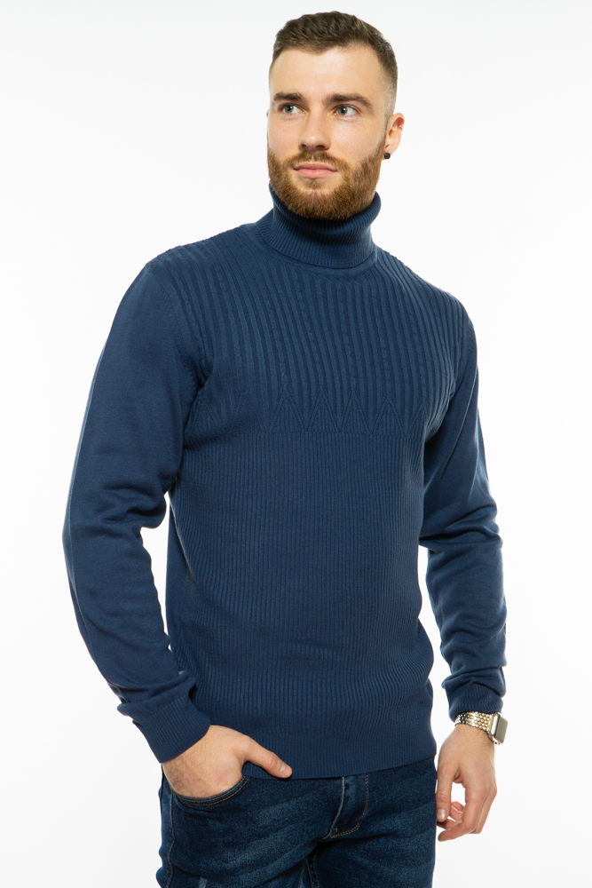 

Гольф теплый шерстяной Time of Style 700F1832 XXL Сине-зеленый
