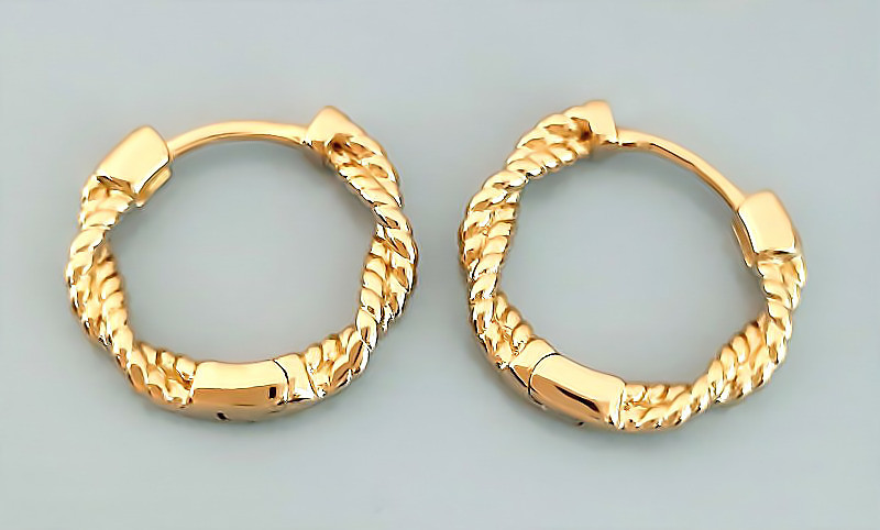 

Серьги кольца Xuping Позолота 18К 1,7 см. хс-2304