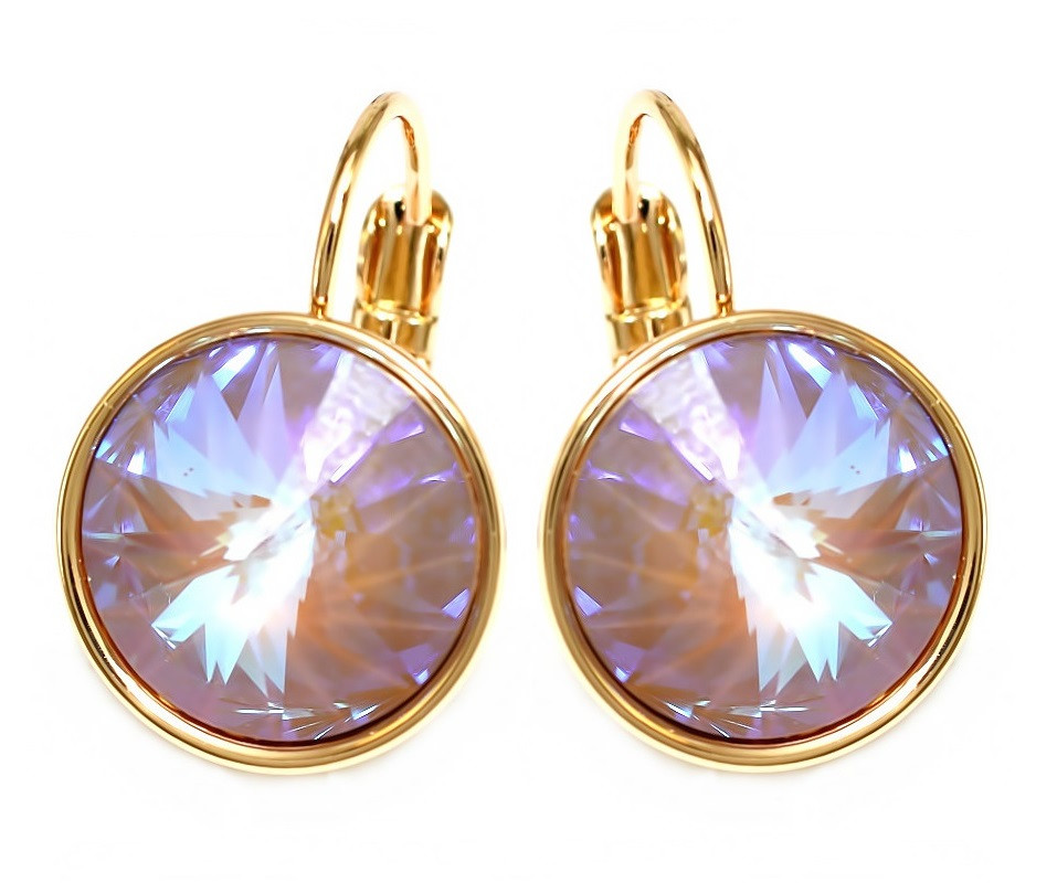 

Серьги Xuping с кристаллами Swarovski Позолота 18К 2 см. хсс-221