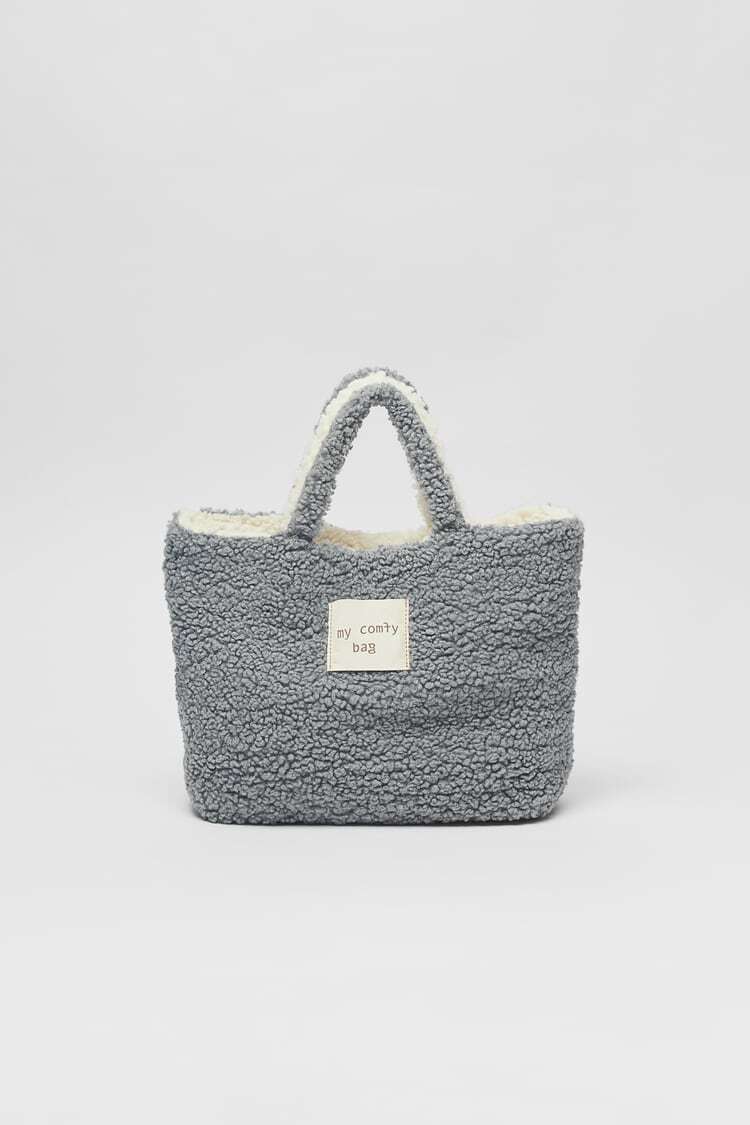 

Сумка двохстороння Тоут Zara 71DE Сіра,Біла (P-6910806231027)