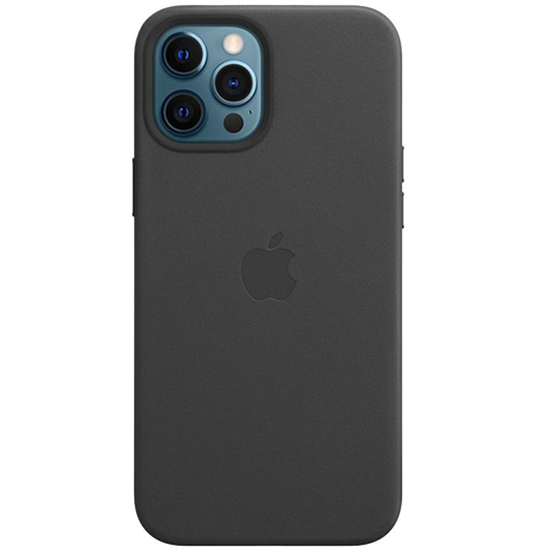 

Чехол Epik Leather Case AAA для Apple iPhone 12 Pro / 12 Кожаный Black
