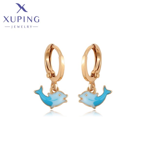 

Серьги Xuping с эмалью позолота 18К 3416000