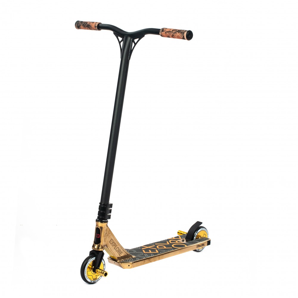 

Самокат трюковый Explore BOOGER 300 HD 2021 (HIC) высота 95 см бронза 110 мм + пеги, Рулевой подшипник NECO