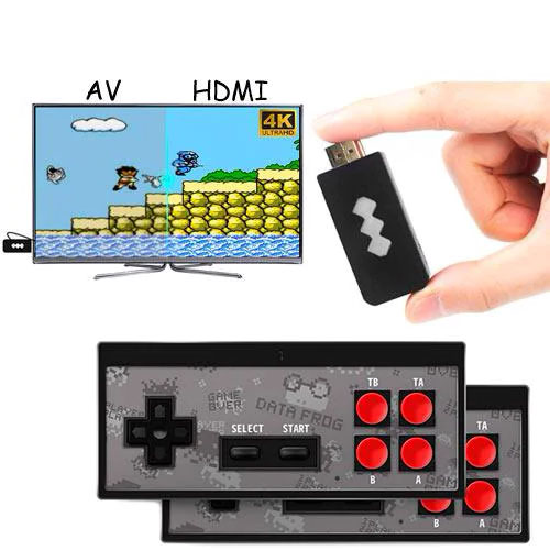 

Игровая консоль беспроводная Data Frog HDMI Dendy NES 8бит 568игр Y2 HD. 44121