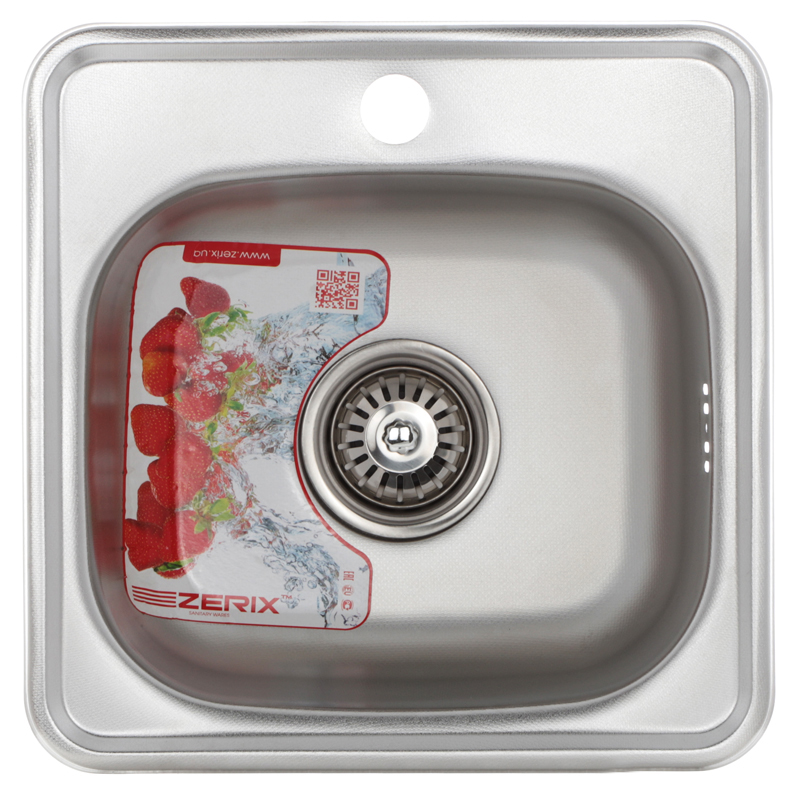 

Мойка кухонная ZERIX Z3838-06-160D (decor) (ZM0556)