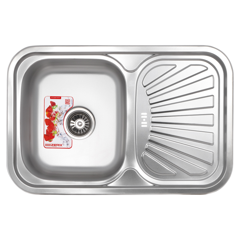 

Мойка кухонная ZERIX Z7549-08-180D (decor) (ZX1607)