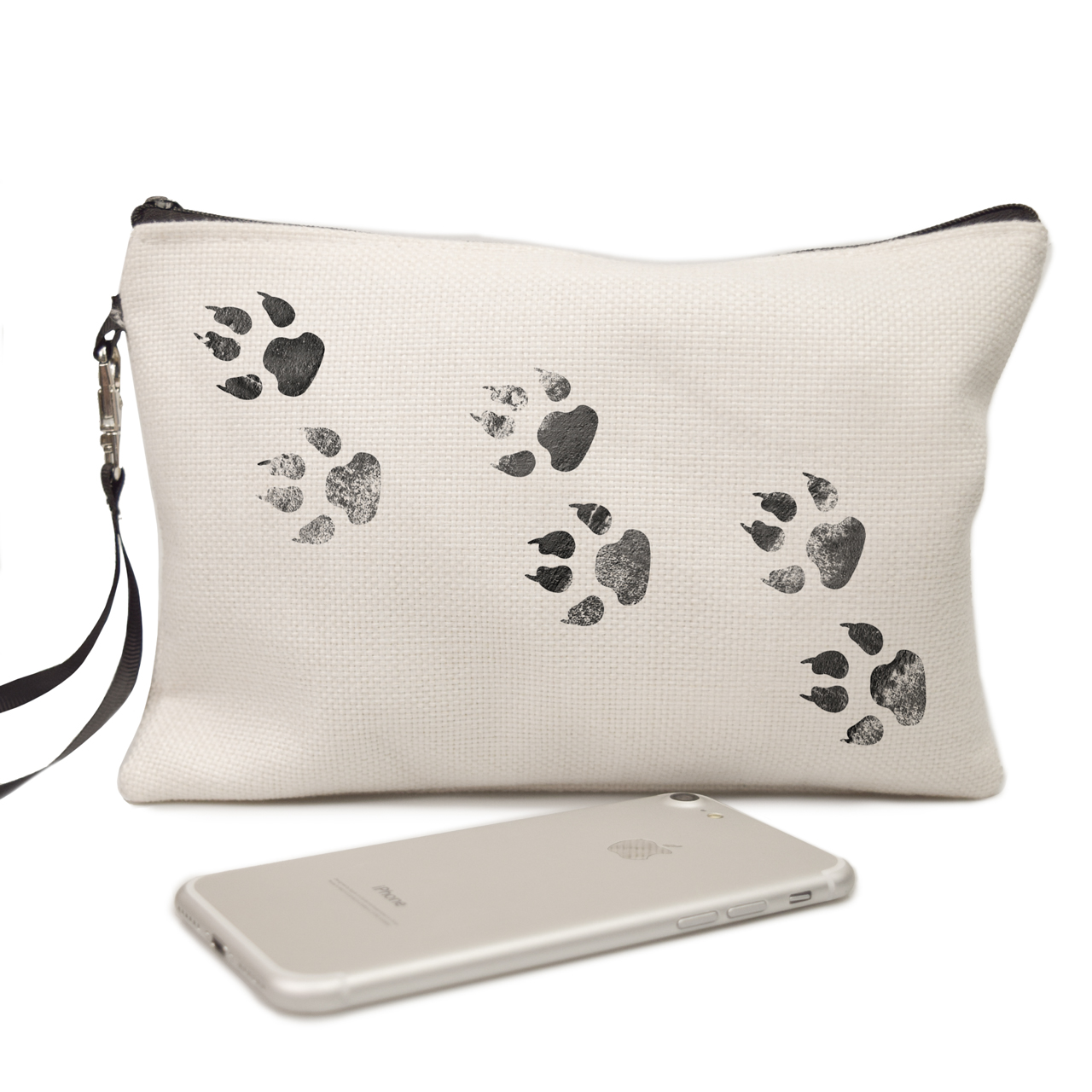 

Косметичка из натуральной ткани Лапки (Paws) Молочный (34407-1755)