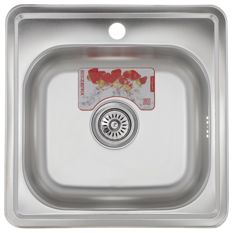 

Мойка кухонная ZERIX Z4848-06-160D (decor) (ZM0558)