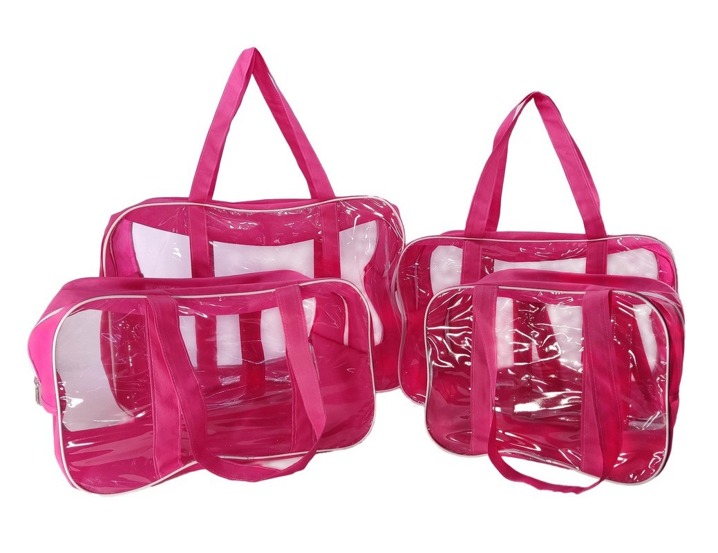 

Набор из 4 сумок в роддом EcoNova S+M+XL+XXL розовый