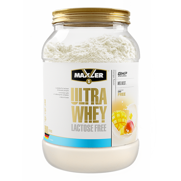 

Сывороточный протеин концентрат Maxler Ultra Whey Lactose Free 900 грамм Манго