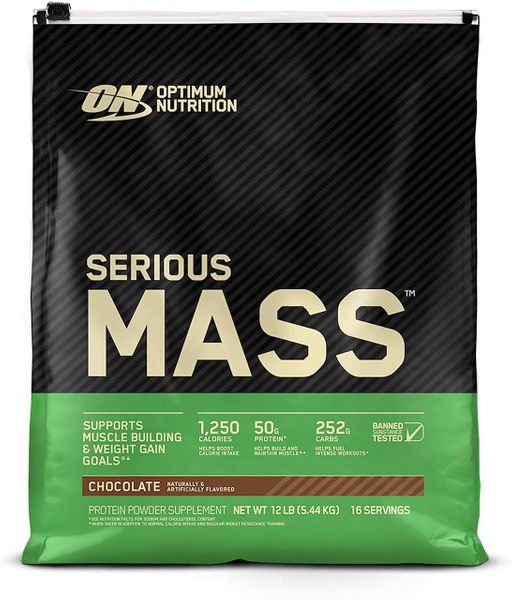 

Гейнер для набора массы Optimum Nutrition Serious Mass 5440 грамм Шоколад