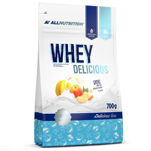 

Сывороточный протеин концентрат AllNutrition Whey Delicious 700 грамм Белый шоколад-кокос