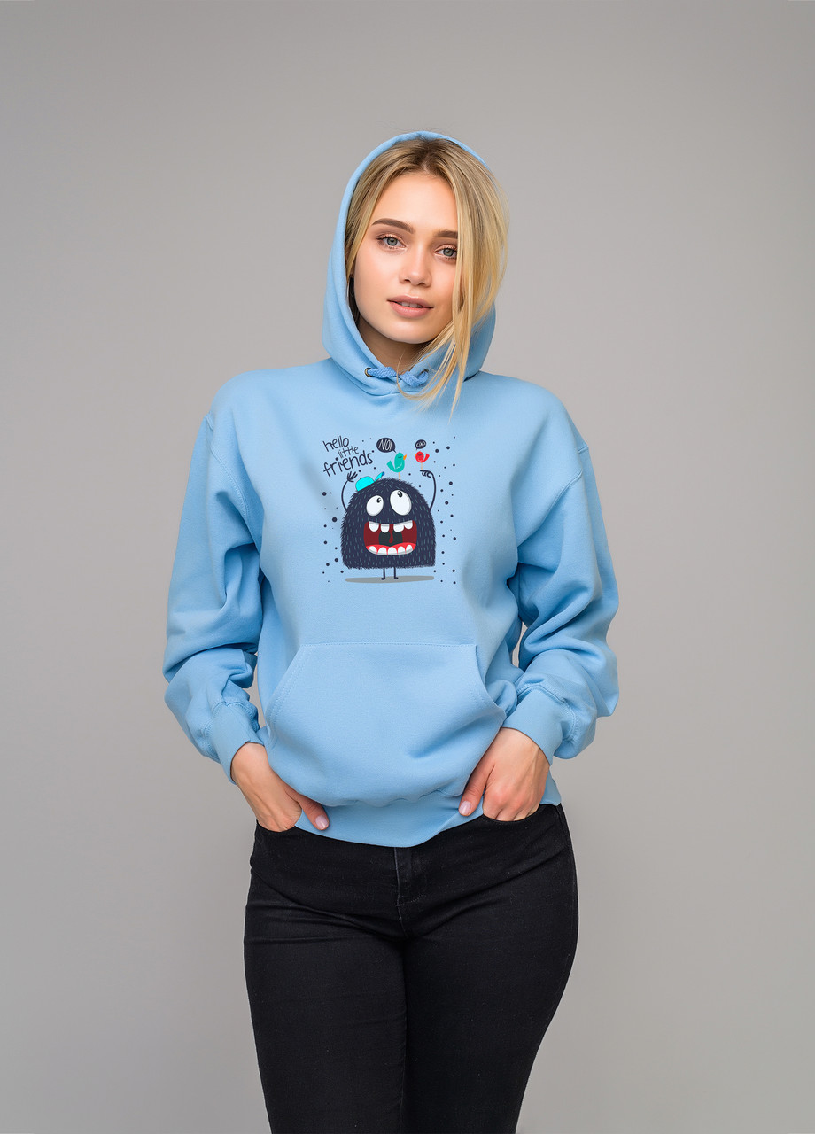 

Толстовка голубая LOYS Hallo, Толстовка голубая LOYS Hallo S