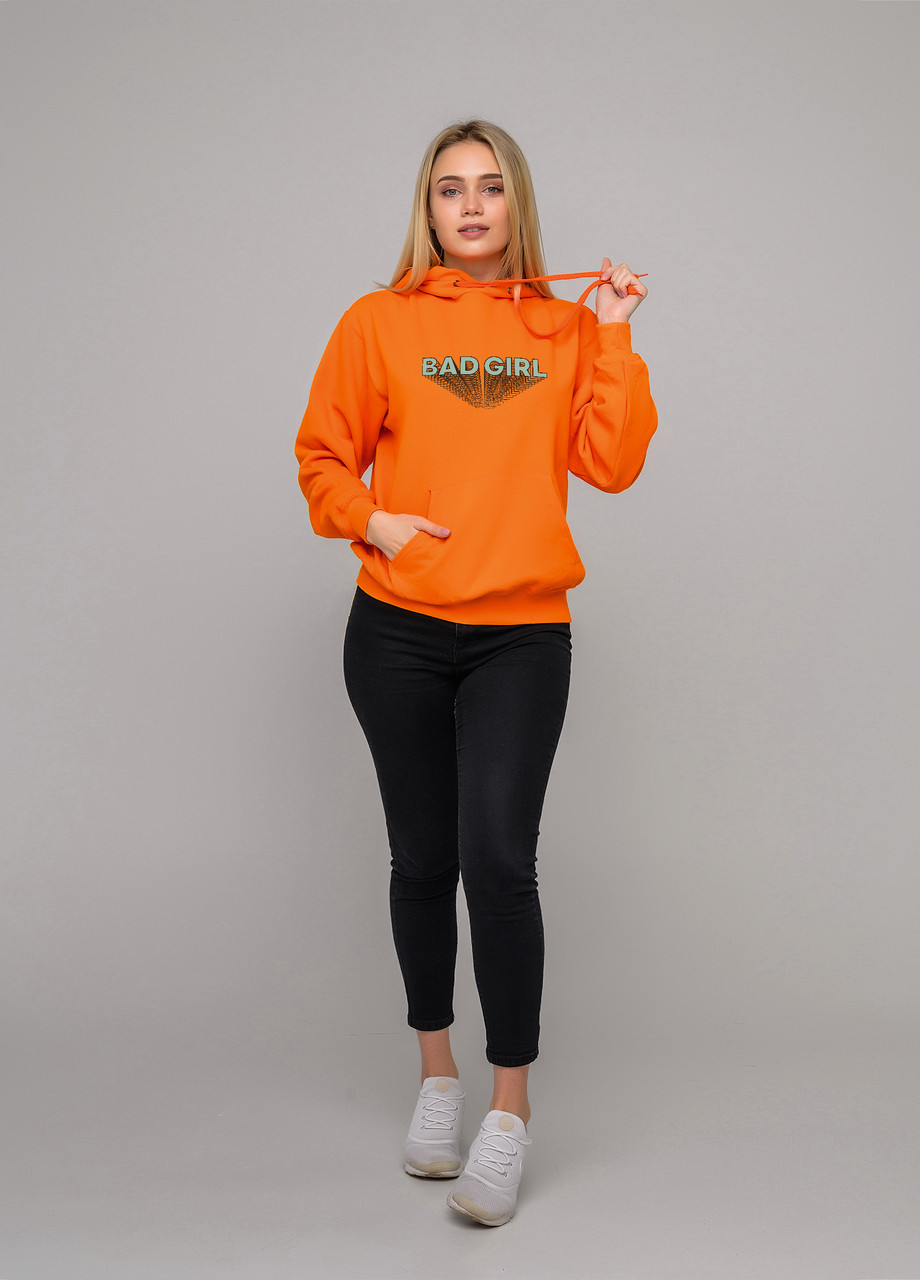 

Толстовка оранжевая LOYS bad girl, Толстовка оранжевая LOYS bad girl S