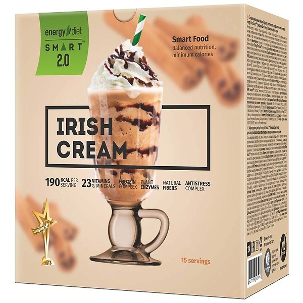 

Заменитель питания Energy Diet Smart коктейль Irish Cream Айриш крим сбалансированное питание для снижения веса 15 пакетиков-саше (73103)