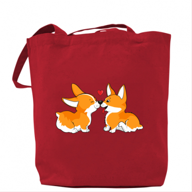 

Сумка Loving Corgi Couple Красный