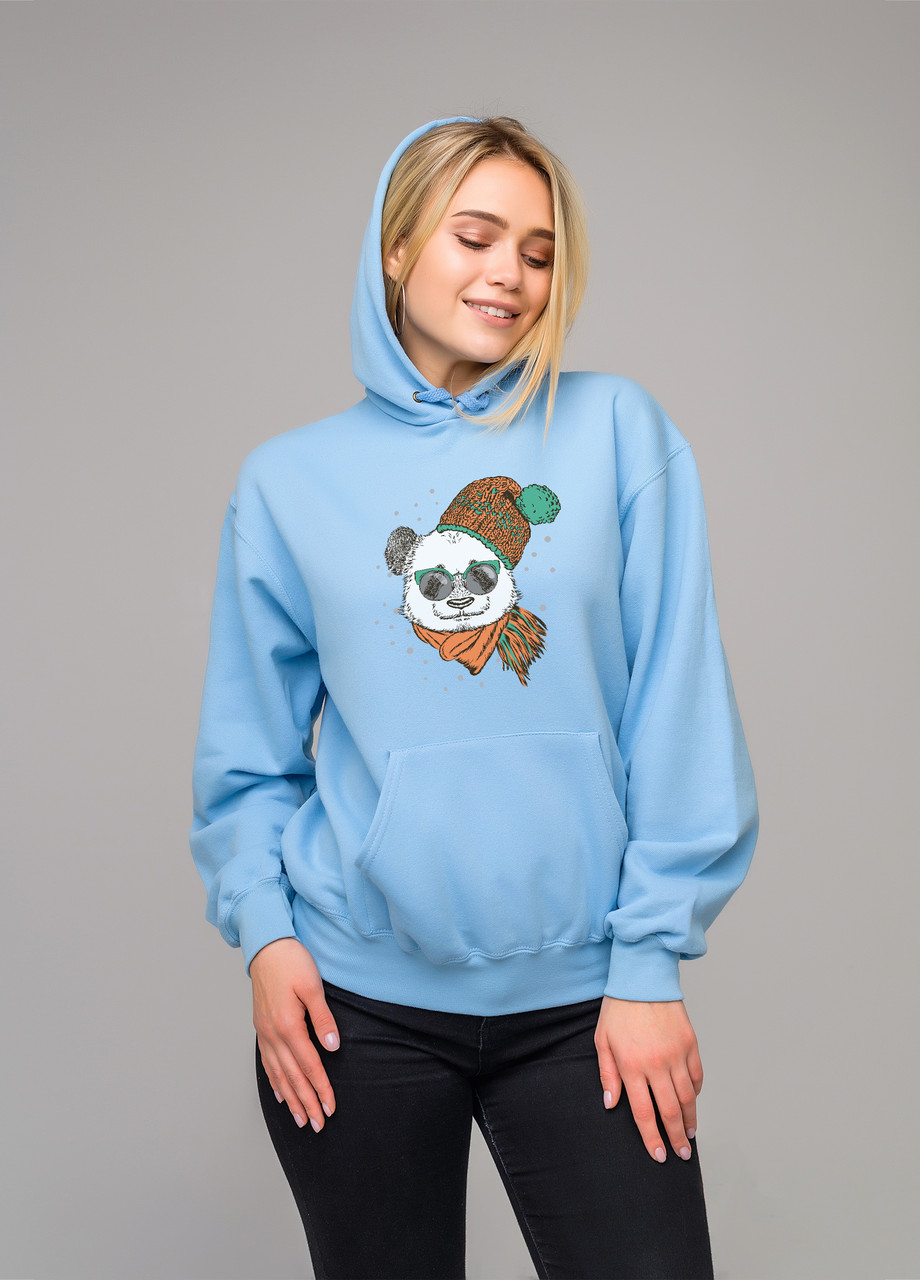 

Толстовка голубая LOYS winter panda, Толстовка голубая LOYS winter panda S