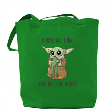 

Сумка Yoda and frog Зеленый
