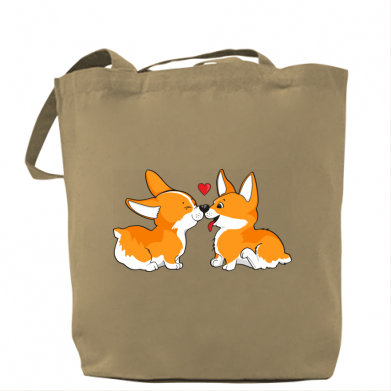 

Сумка Loving Corgi Couple Капучино
