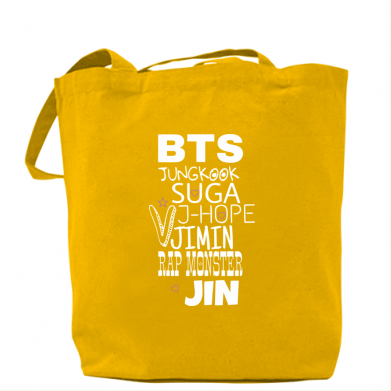 

Сумка BTS names of participants Желтый