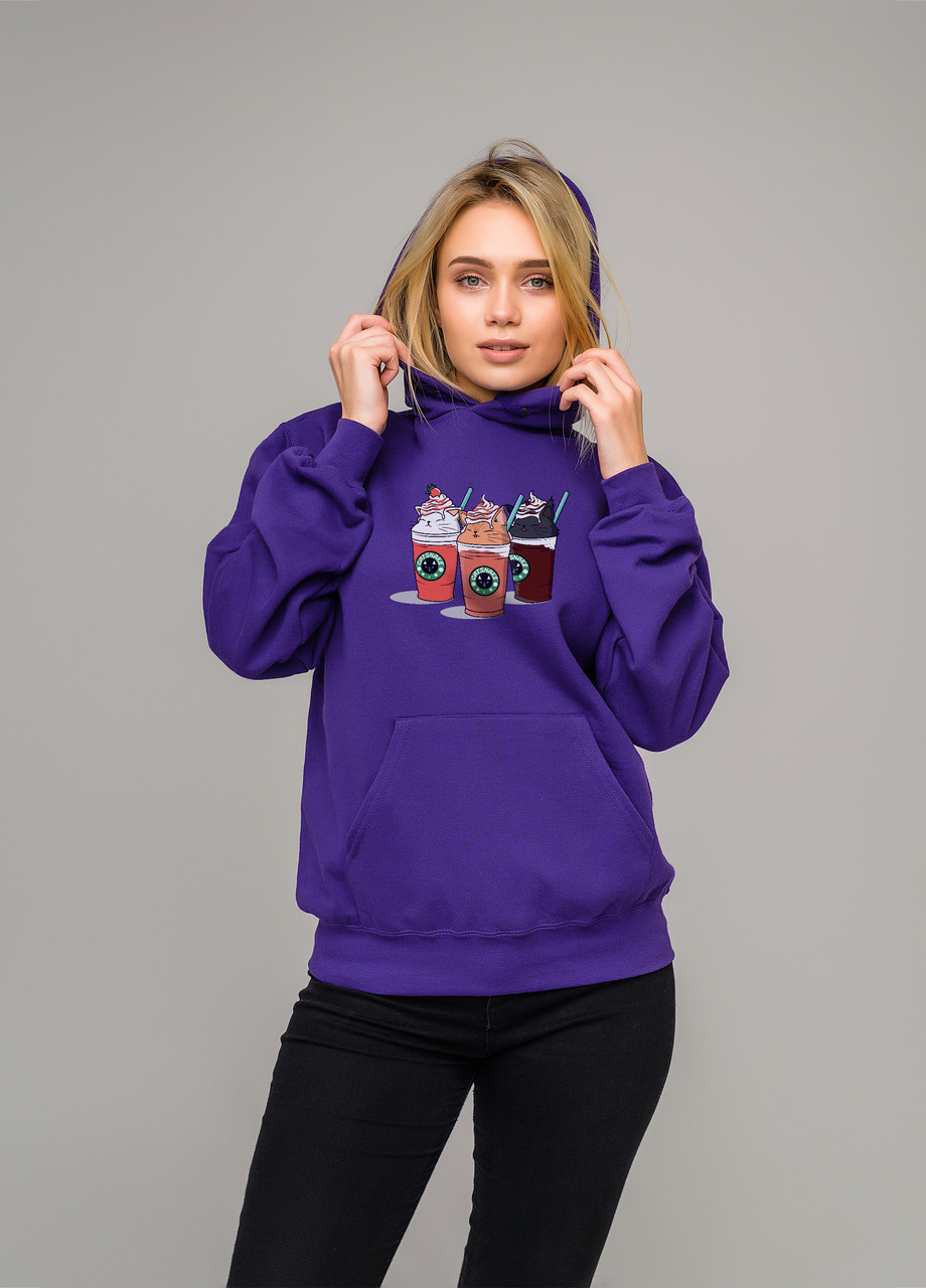 

Толстовка фиолетовая LOYS catshake, Толстовка фиолетовая LOYS catshake S