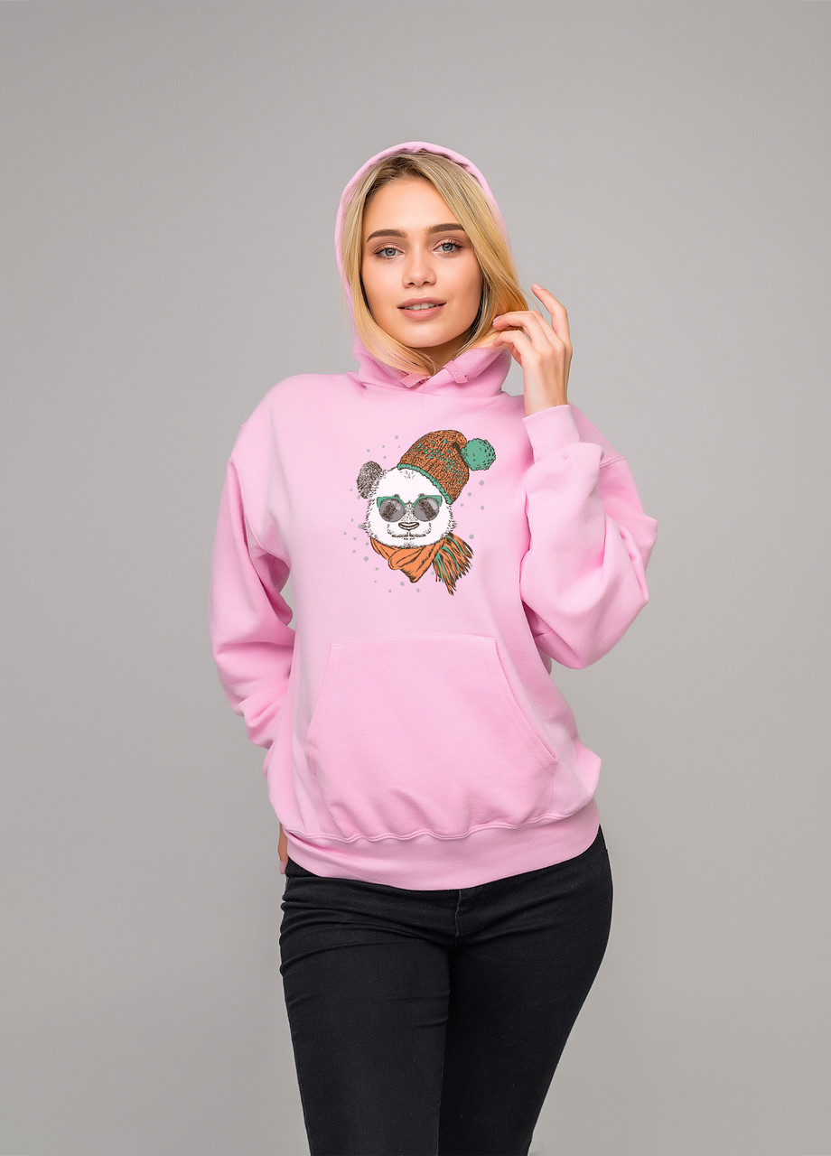 

Толстовка розовая LOYS winter panda, Толстовка розовая LOYS winter panda S