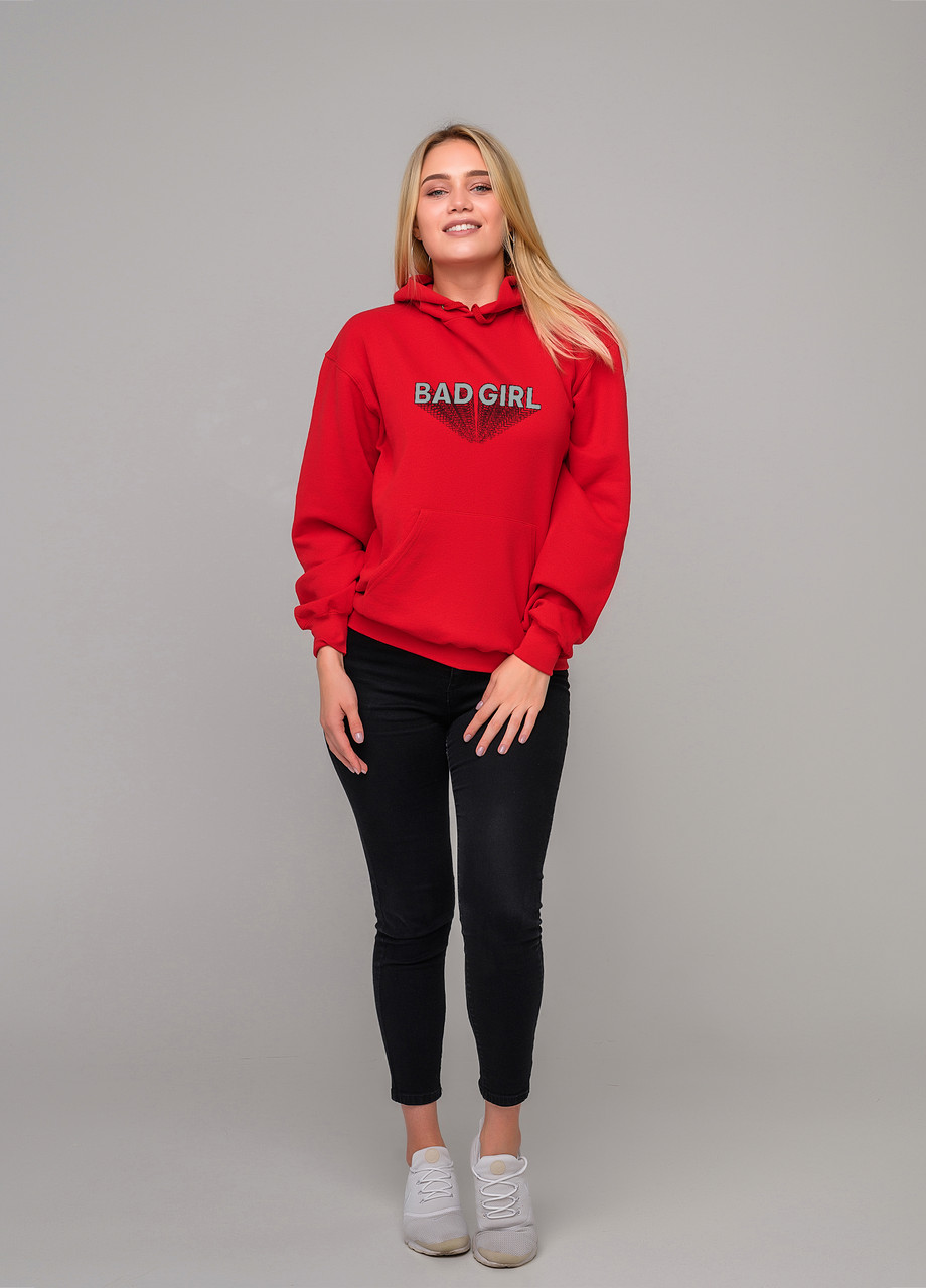 

Толстовка красная LOYS bad girl, Толстовка красная LOYS bad girl S