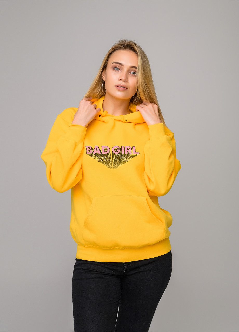 

Толстовка жёлтая LOYS bad girl, Толстовка жёлтая LOYS bad girl S