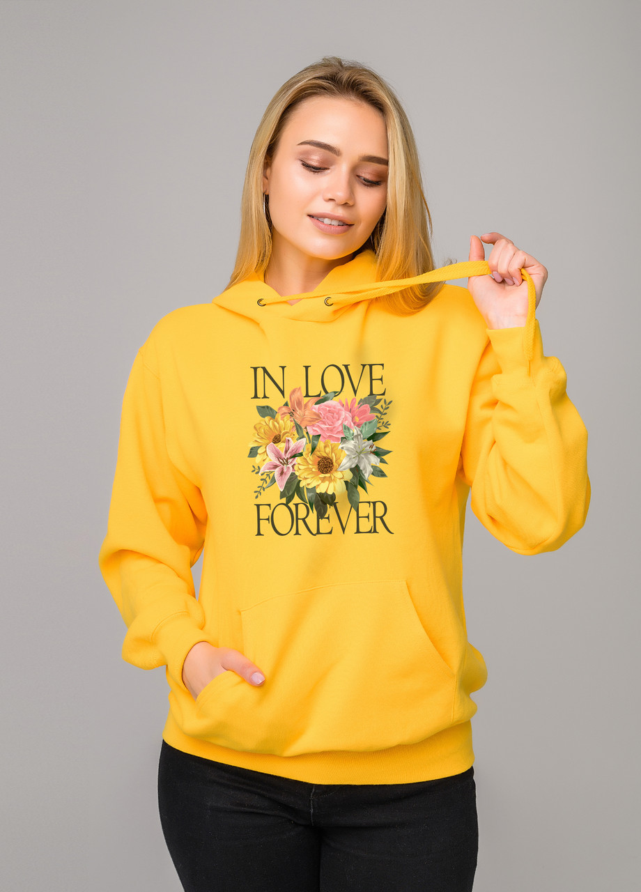 

Толстовка жёлтая LOYS in love, Толстовка жёлтая LOYS in love S