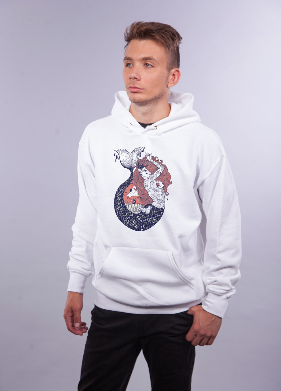 

Толстовка белая LOYS Mermaid, Толстовка белая LOYS Mermaid S