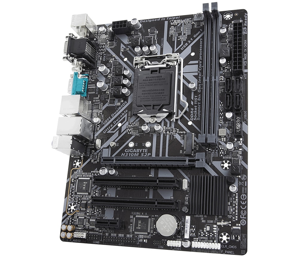 

Материнская плата GIGABYTE H310M_S2P s1151 H310 2xDDR4 HDMI-DVI-VGA COM mATX (JN63H310M_S2P)
