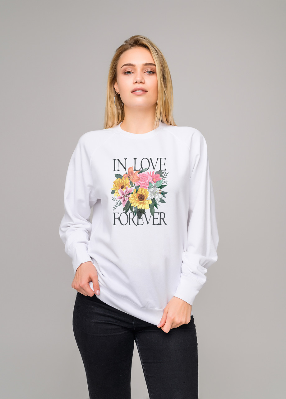 

Свитшот белый LOYS in love, Свитшот белый LOYS in love S