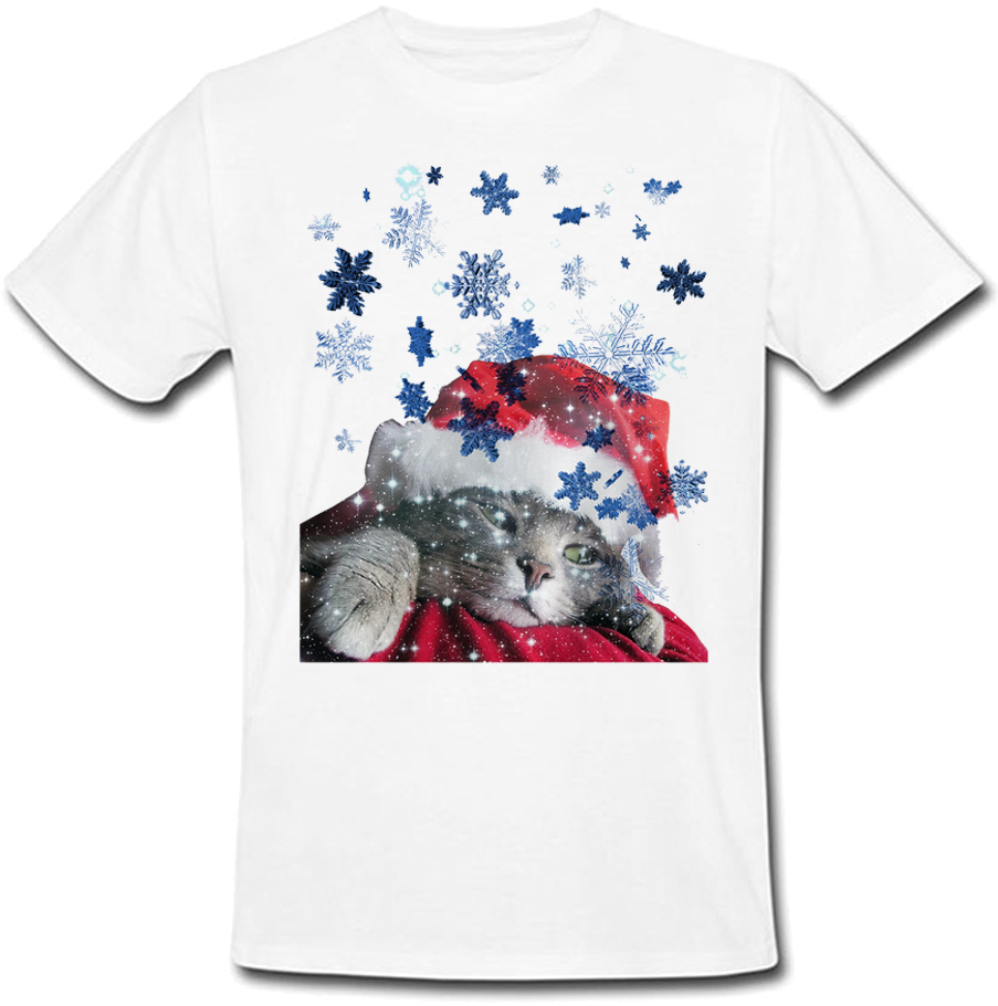 

Футболка Fat Cat Christmas Cat (белая)  42182, Футболка Fat Cat Christmas Cat (белая) L 42182