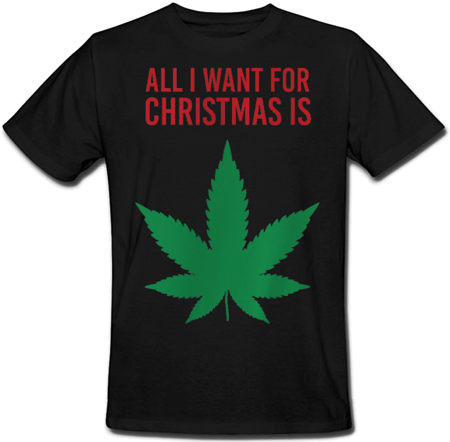 

Футболка Fat Cat All I Want For Christmas Is Weed (чёрная)  43946, Футболка Fat Cat All I Want For Christmas Is Weed (чёрная) L 43946