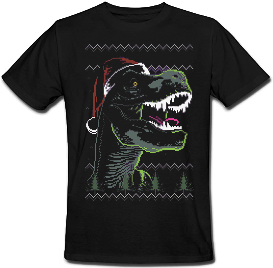 

Футболка Fat Cat Funky Christmas Dinosaur (чёрная)  43460, Футболка Fat Cat Funky Christmas Dinosaur (чёрная) M 43460