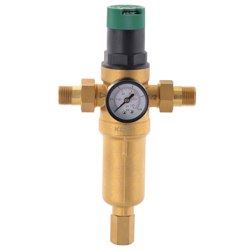 

Фильтр самоочистн.с редуктором давления и манометром KOER KR.1249 1/2"НР (KR2961)