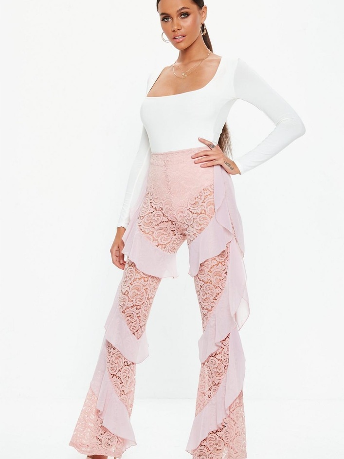 

Брюки Missguided R9338451b13 42 Розовые