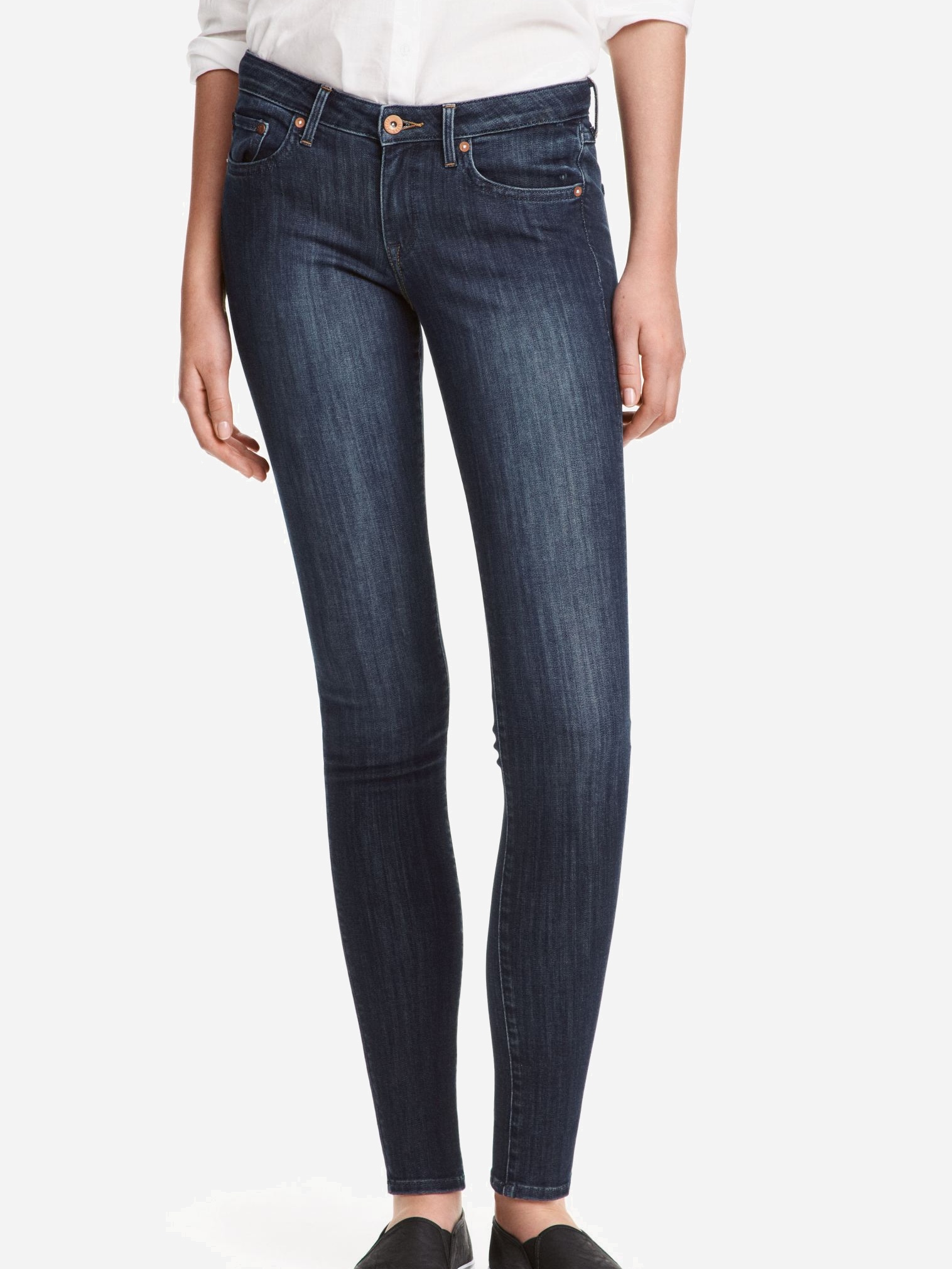 

Джинсы H&M 399087002b14 W24/30 Темно-синие