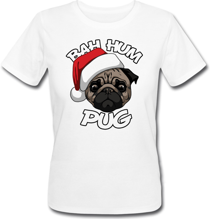 

Женская футболка Fat Cat Bah Hum Pug (белая) XXL 41791