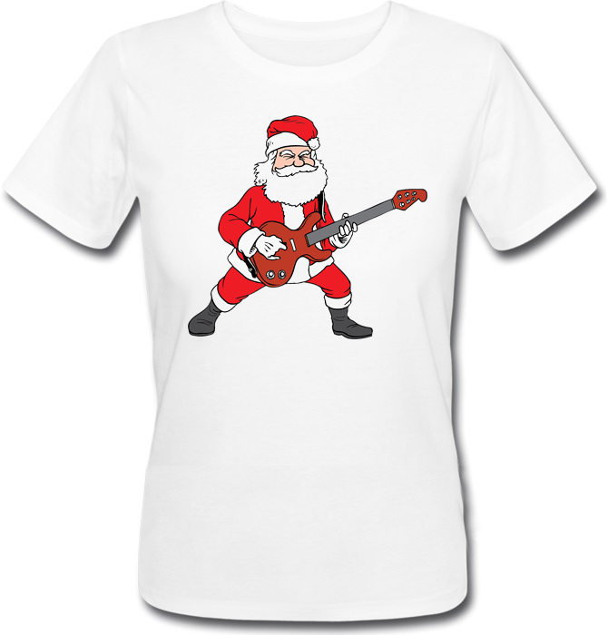 

Женская футболка Fat Cat Rockin' Santa (белая)  42148, Женская футболка Fat Cat Rockin' Santa (белая) XL 42148